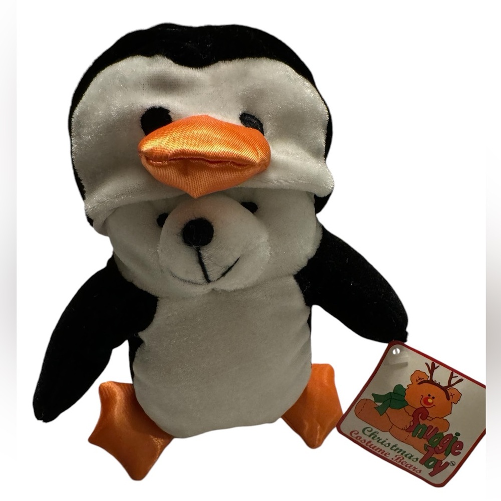 NWT Christmas Costume Bears Black, White And Orange Snuggie Toy - Picture 1 of 11